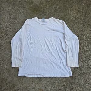 Vtg CALVIN KLEIN JEANS Futuristic Spellout Graphic Longsleeve Raglan Shirt M Fit